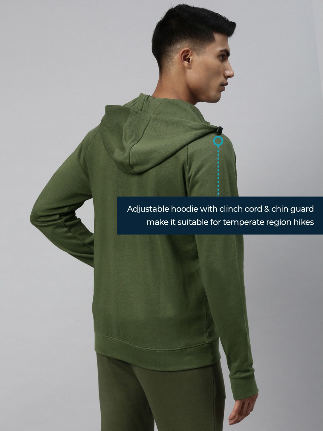 Olive Organic Cotton Bamboo Sweatshirt & Jogger Set | Men